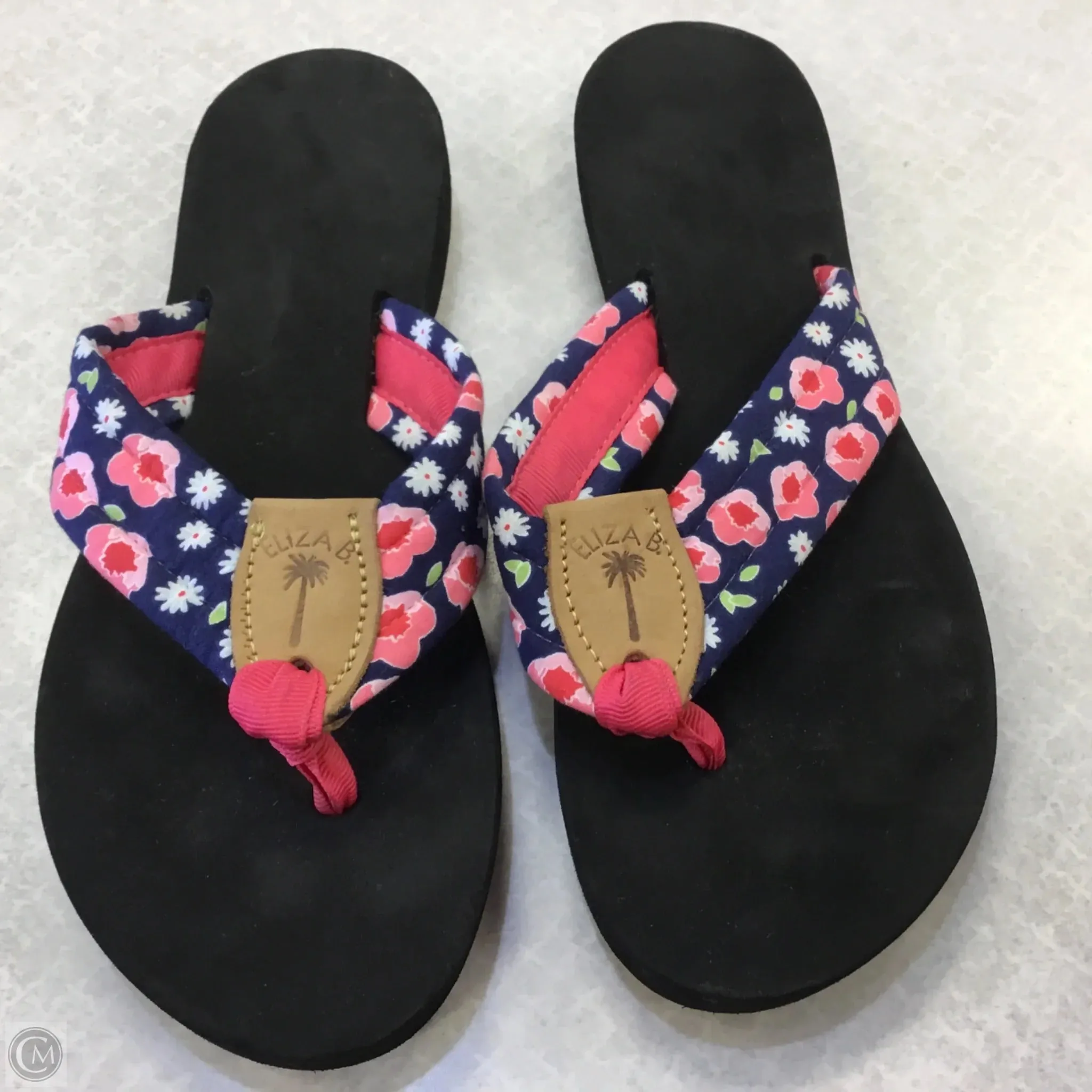 Nurture Flip Flops Sandals Flip Flops By Clothes Mentor In Floral Print, Size: 9