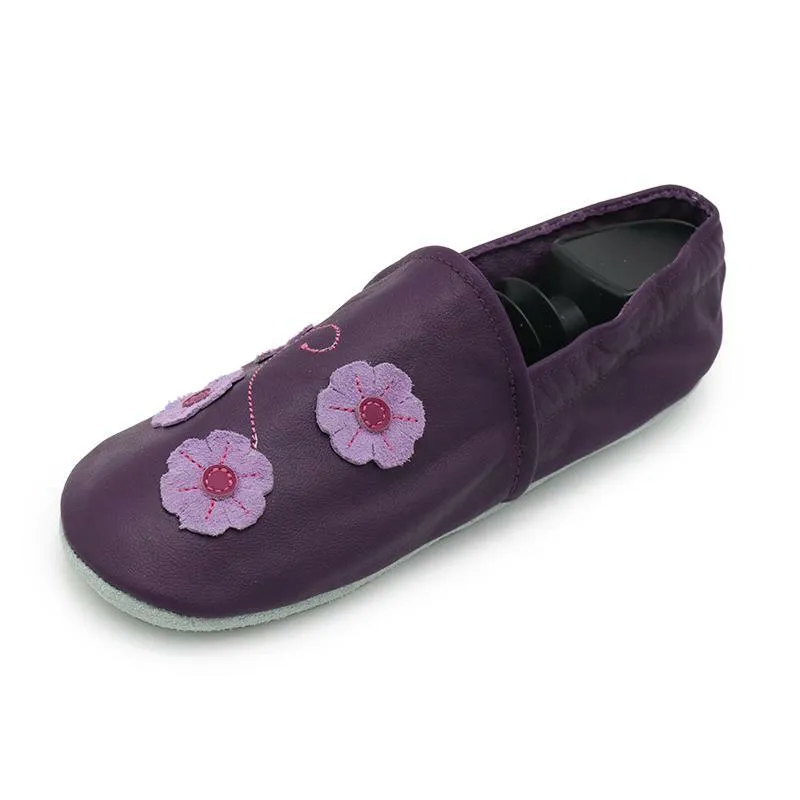 Beaded Slippers Purple butterfly flower  Women Slippers