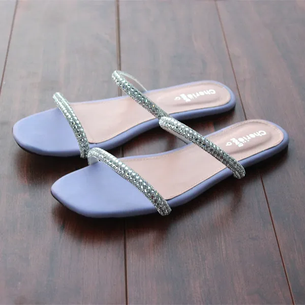 Hippopotamus Slippers Purple Fancy Slippers for women