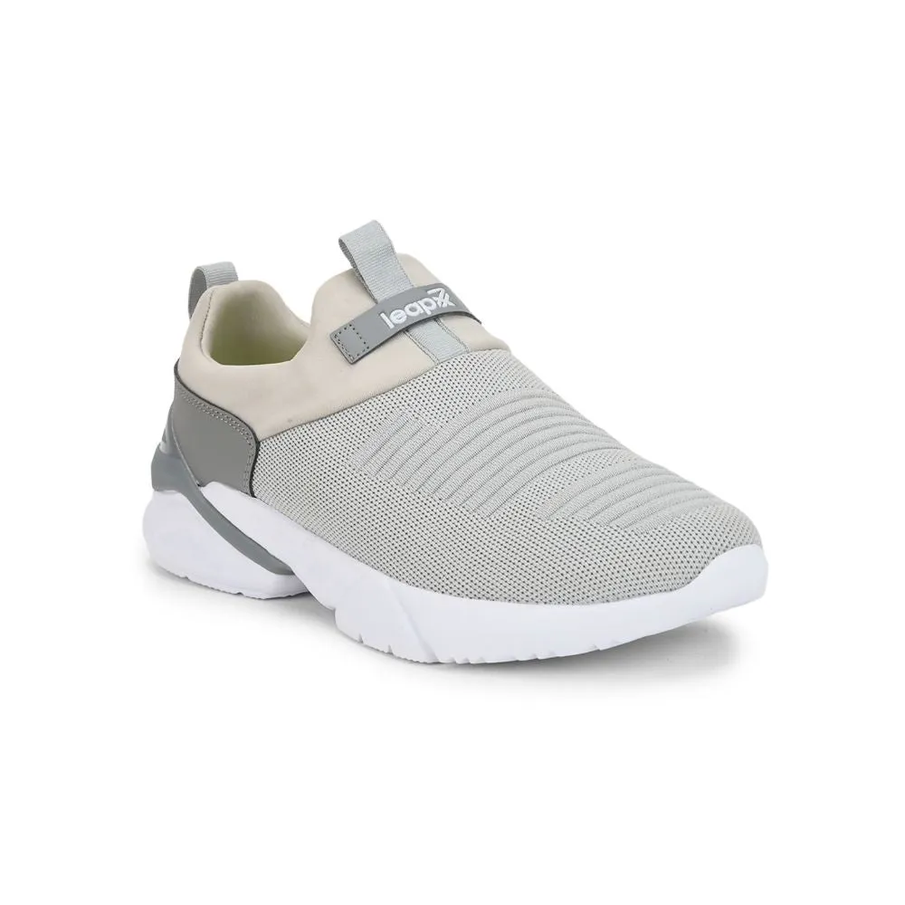 Jack And Jones Casual Shoes Leap7x Non-Lacing Light Grey Casual Slip-on Shoes For Men BRISK-01 By Liberty