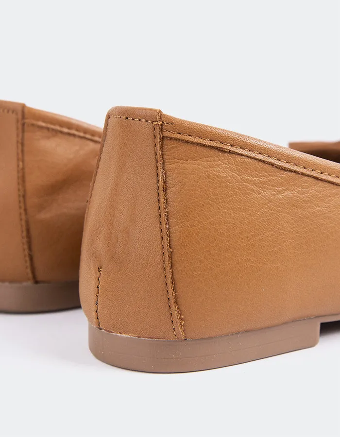 Xc Flat Pedal Shoes Ramesses Tan Leather