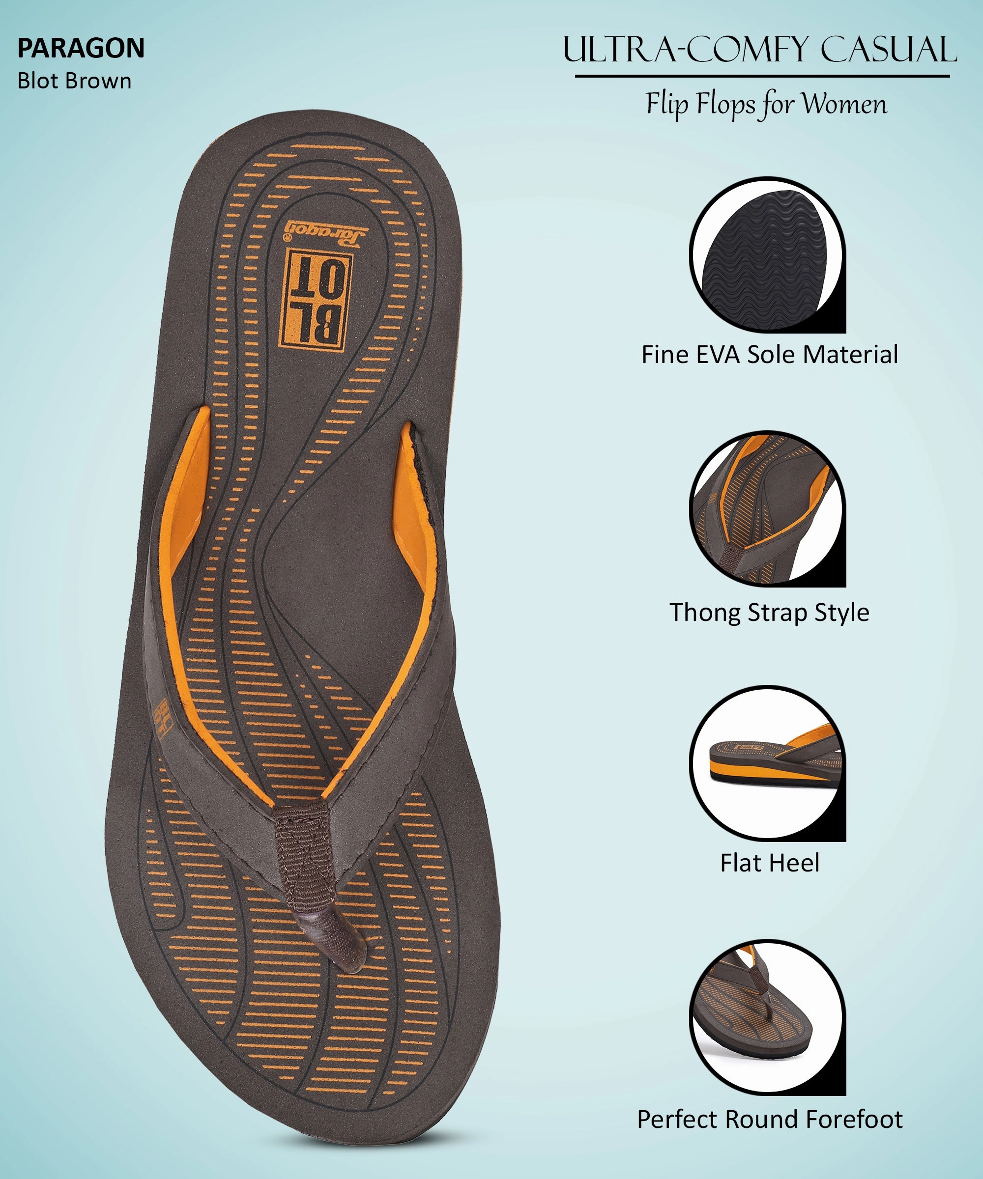 Paragon Blot K3307L Women Slippers | Lightweight Flipflops for Indoor & Outdoor | Casual & Comfortable | For Everyday Use Dsquared Flip Flops