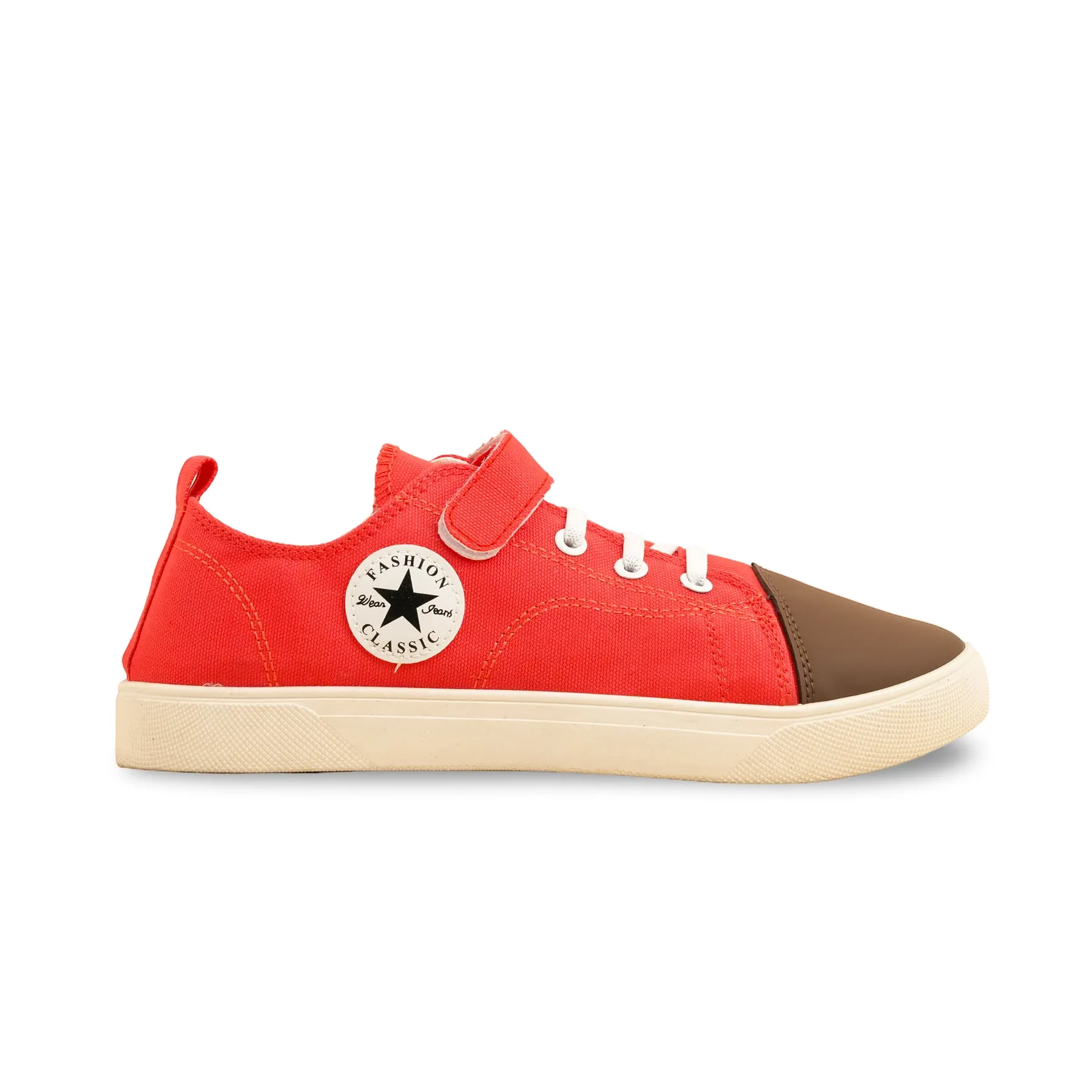 Red Casual Sneaker For Women AT7401 Casual Shoes Wiki