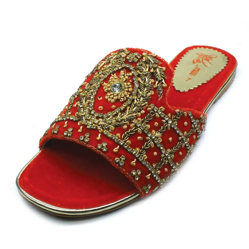 Red Fancy Slipper Cheap Casual Dress Shoes