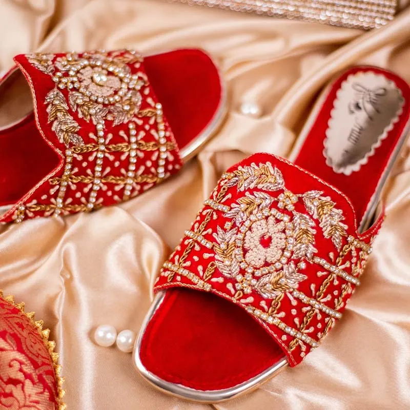 Big Kids' Casual Shoes Red Fancy Slipper