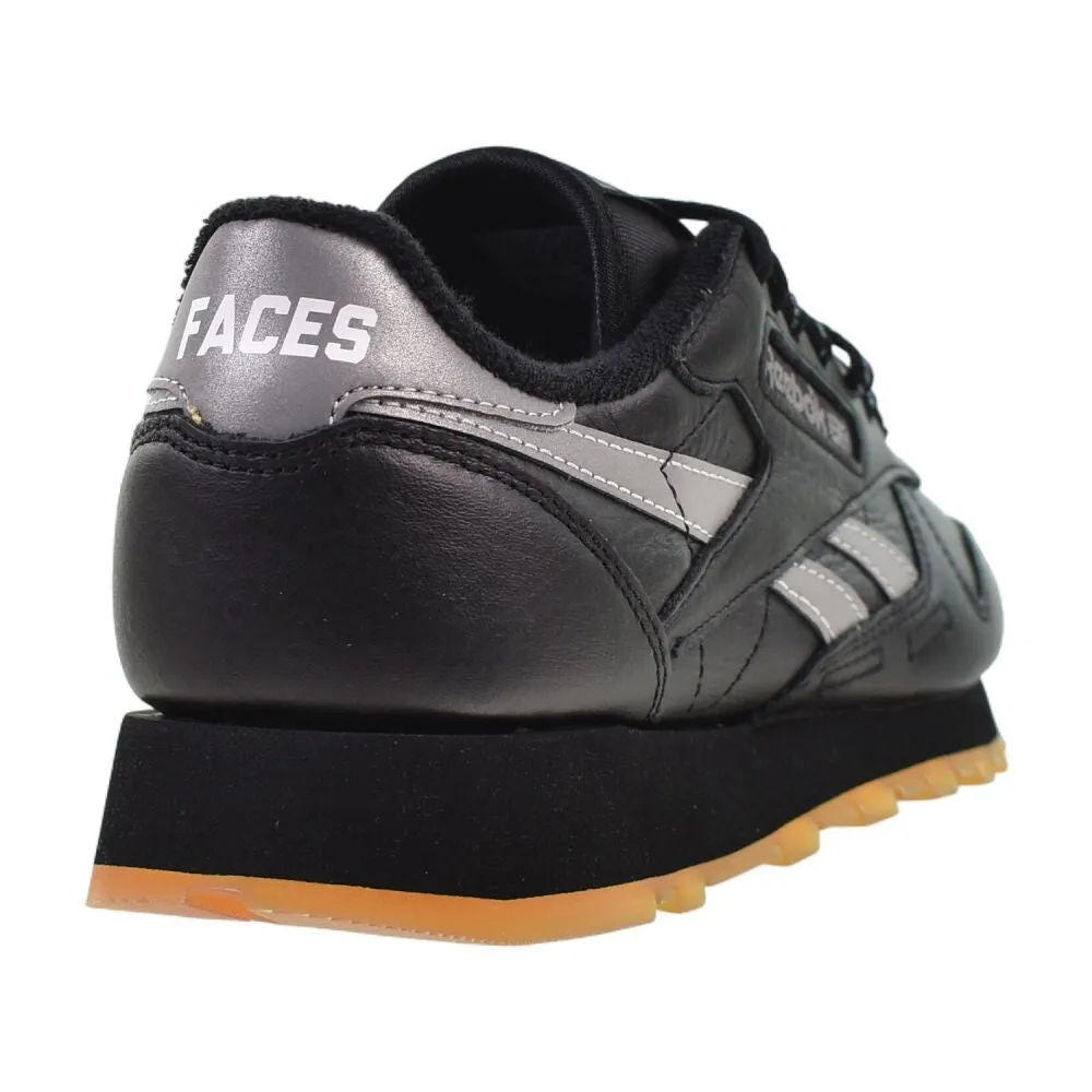 Casual Dress Shoes With Plantar Fasciitis Reebok Classic Leather Men's Shoes Black/Silver/White