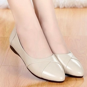 Pointed leather flats women spring loafers woman flats 2020 fashion oxford shoes for women balck shoes 1950's Penny Loafers