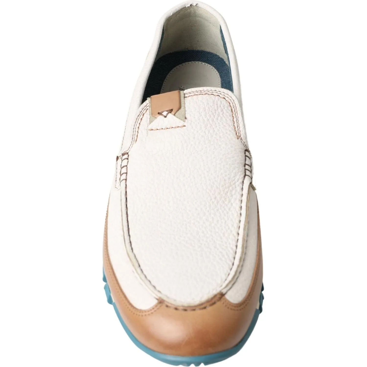 Dolce & Gabbana White Leather Loafers Moccasins Shoes Tennis Shoe Loafers