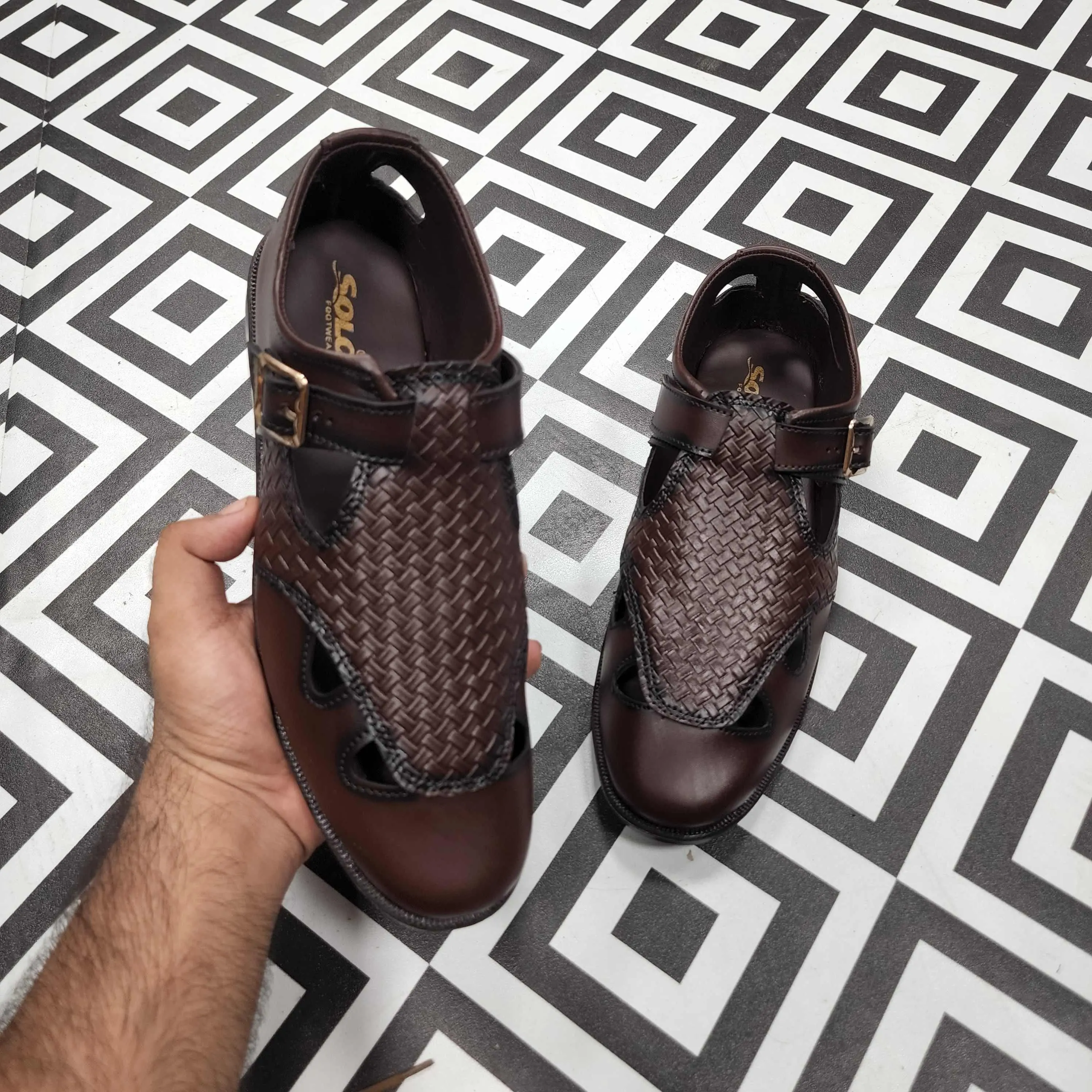 Classy Sandals NDM-251 BROWN