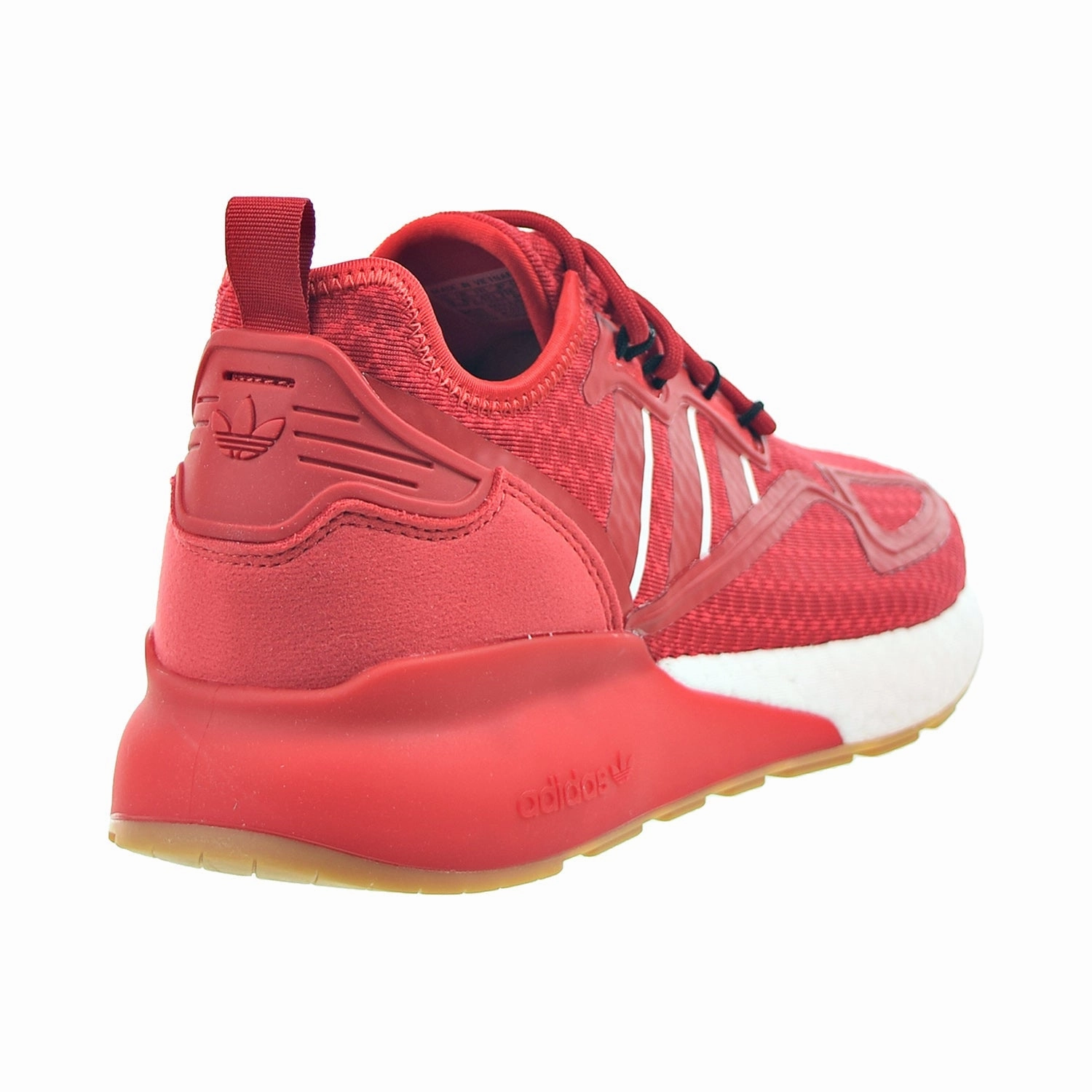 Wave Running Shoes Adidas ZX 2K Boost Men's Shoes Scarlet-Cloud White-Gum
