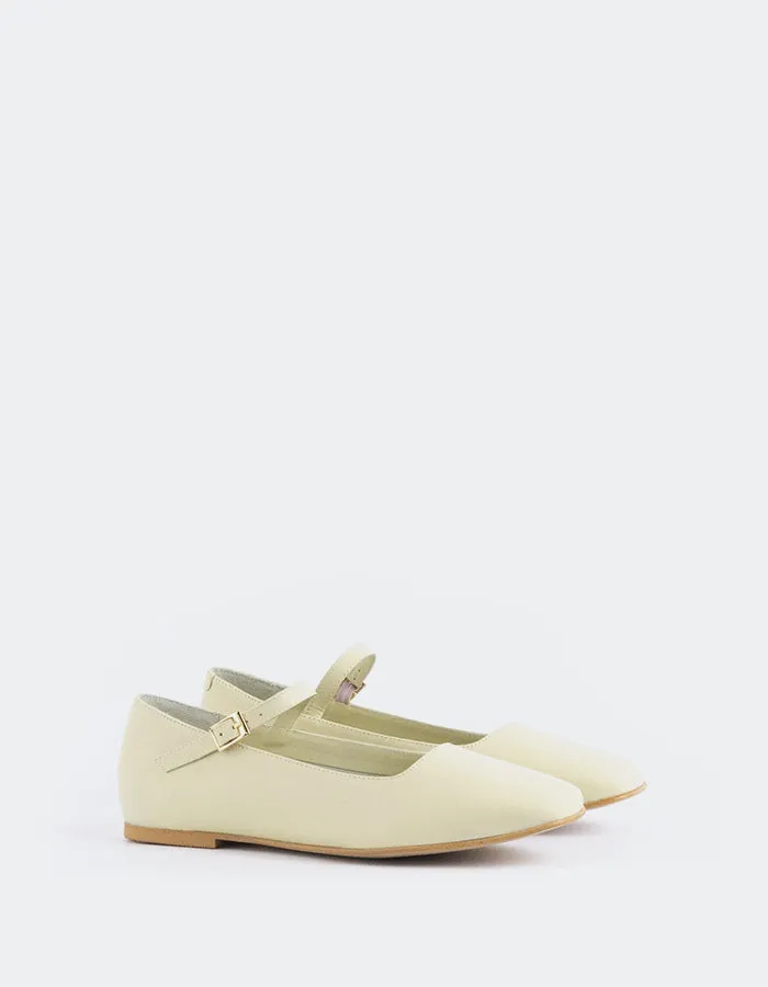 Reubena Green Leather Crochet Fashion Doll Shoes Flat Foot