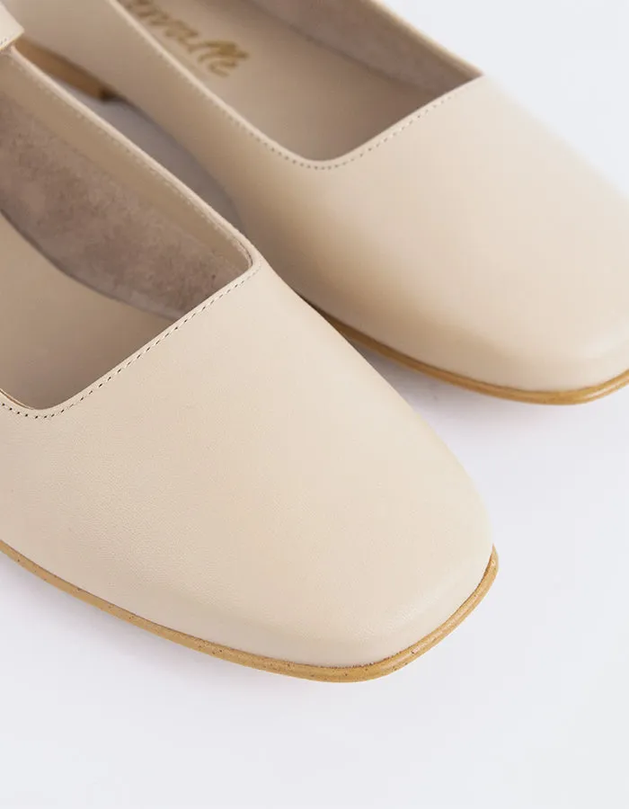 Fs Ny Shoes Flats Reubena Nude Leather