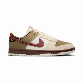 Track Shoes Asics Nike Dunk Low 'Khaki Team Red Pearl White' Women's Shoes