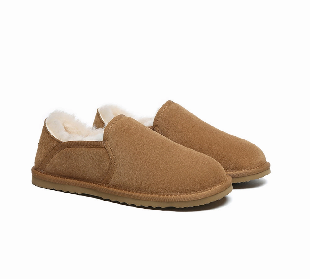 Flop Flop Slippers AUSTRALIAN SHEPHERD UGG Slippers Men Sheepskin Wool Ankle Barn