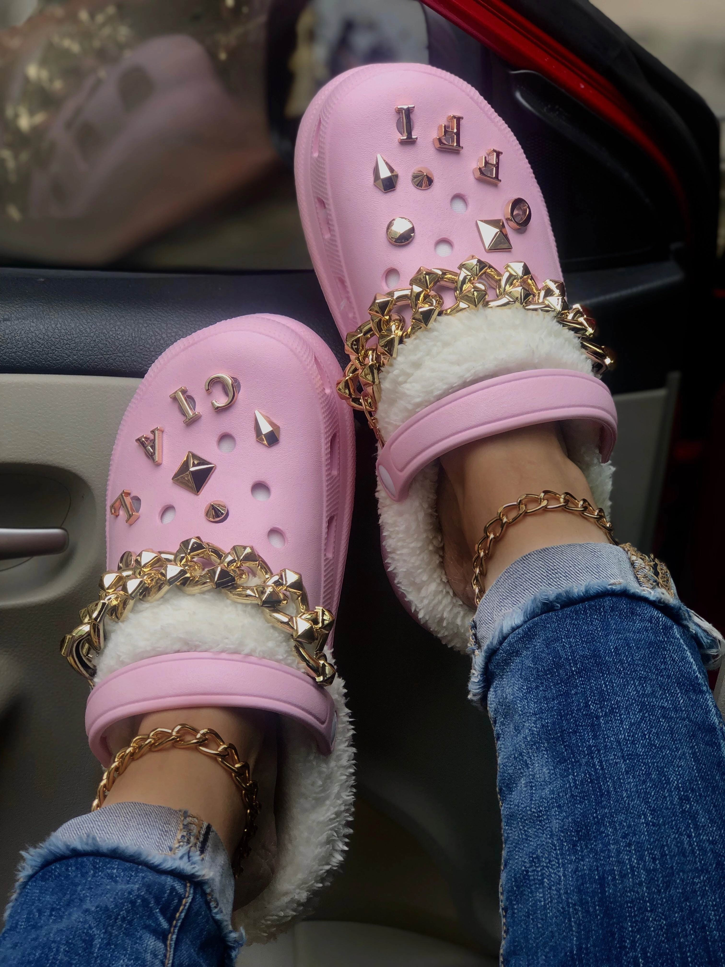 RichyLOGS PINK "Cozy" Clog Slippers   Charms Most Comfort Slippers