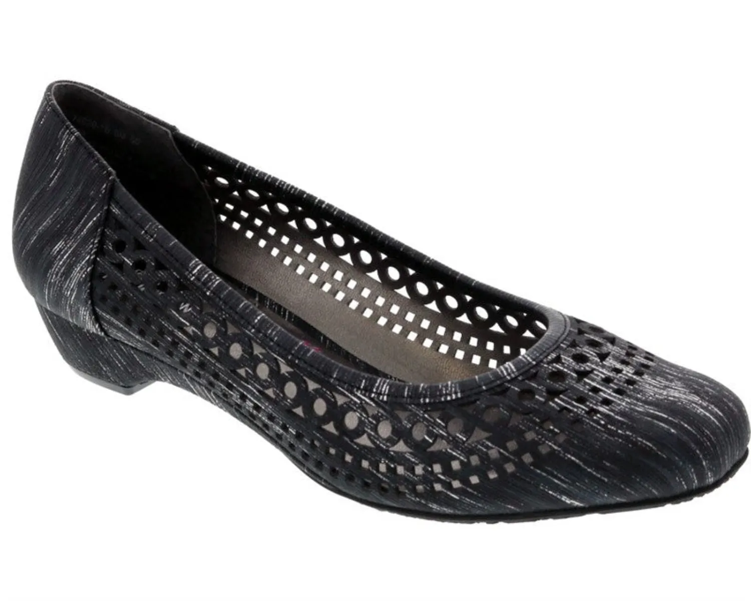 Ros Hommerson Tina Women's Slip-on Shoes In Black Laser Stripe Fabric