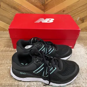 Best Shin Splint Running Shoes New Balance - Women's 840v5 Running Shoes - MSRP $180: Black/Blue-women-W6.5