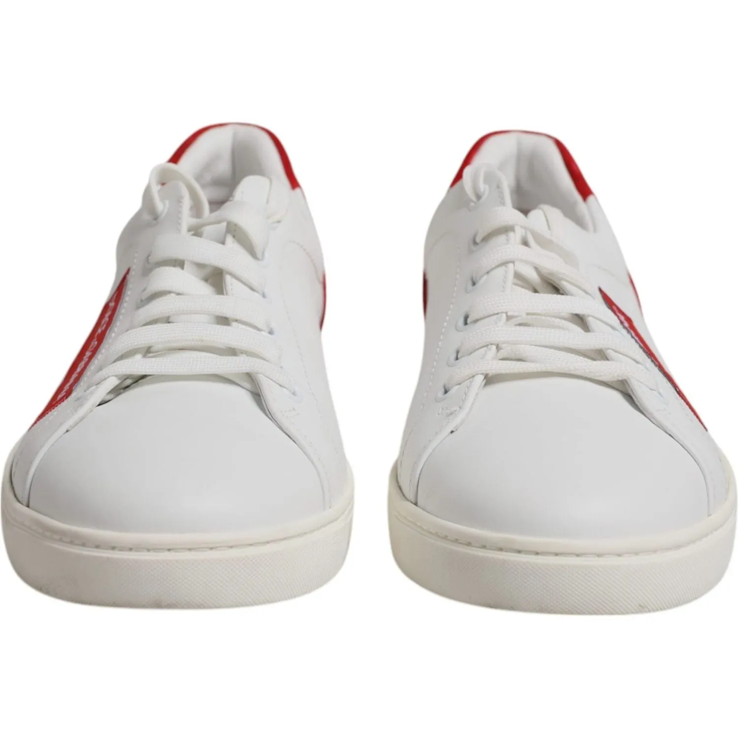 Good Casual Shoes With Jeans Dolce & Gabbana White Suede Leather Low Top Sneakers Shoes