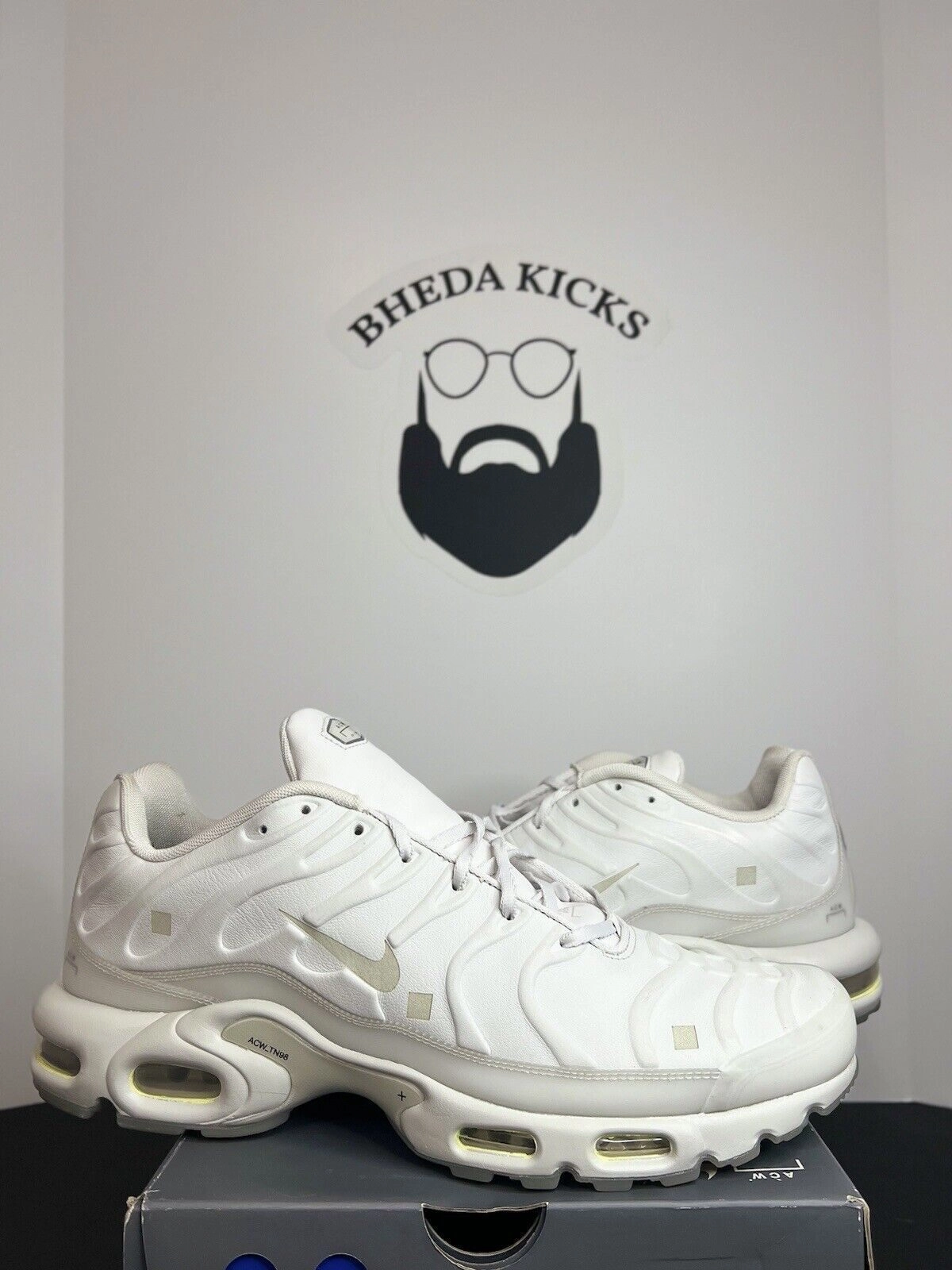 How To Wear Jeans With Running Shoes Nike Air Max Plus A-Cold-Wall Platinum Tint Running Shoes FD7855-002 Men Size 14