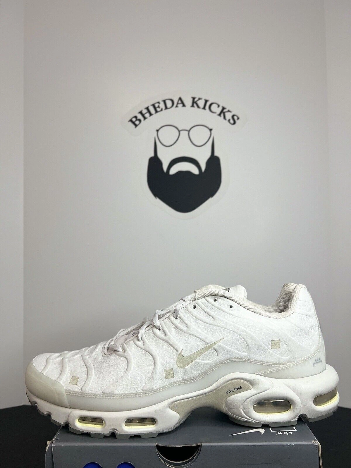 Running Shoes High Arch Nike Air Max Plus A-Cold-Wall Platinum Tint Running Shoes FD7855-002 Men Size 14