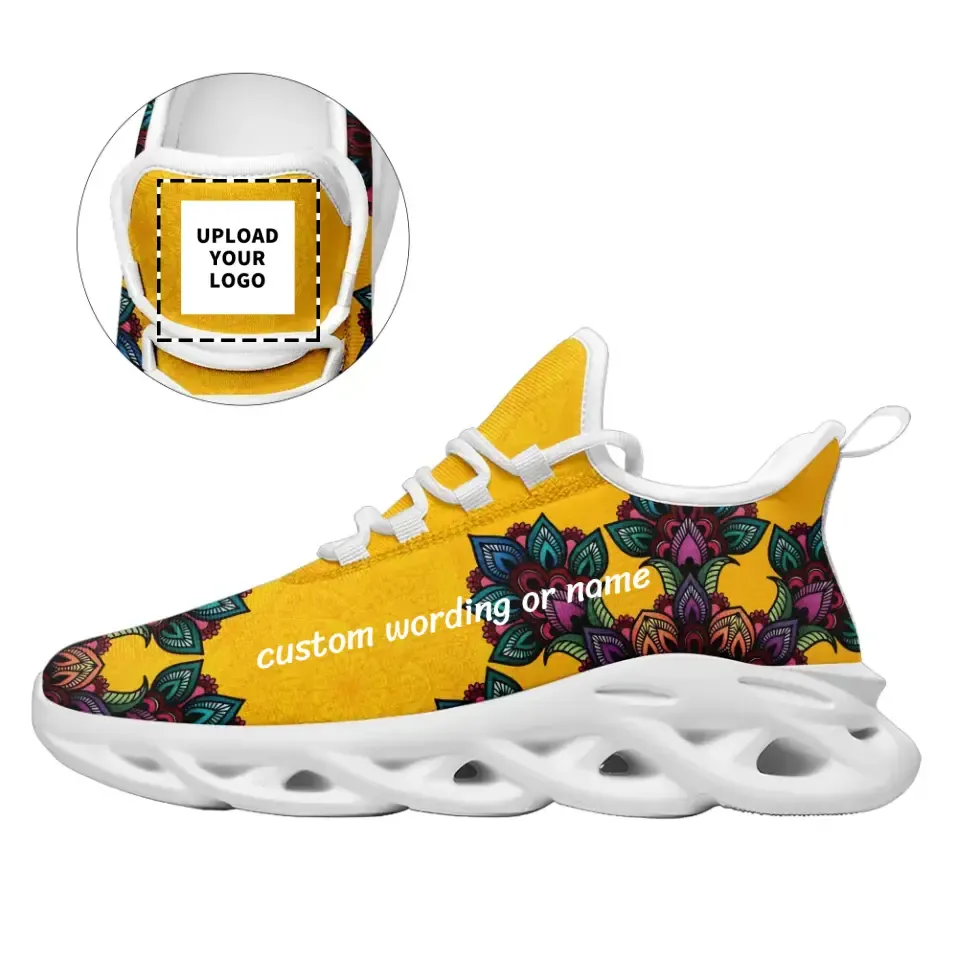 Roomy Toe Box Running Shoes Personalized Lightweight Work Trainers Gym Sneakers running Shoes print name/ logo With best quality, MS-B061908