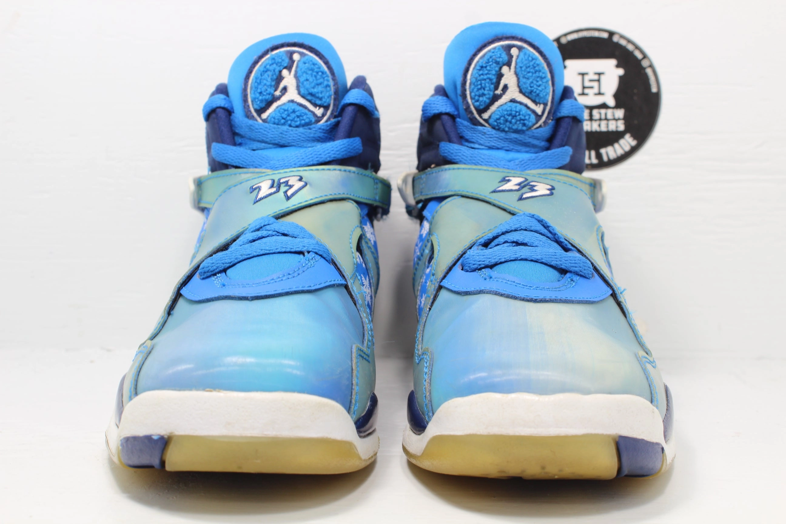 Asics Gel-jadeite Running Shoes Nike Air Jordan 8 Snow Blizzard (GS) Size 6.5 No Insoles