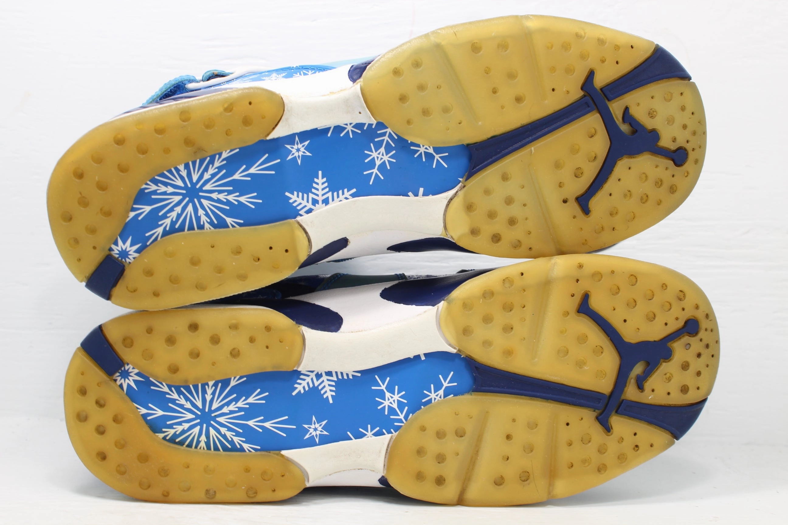 Nike Air Jordan 8 Snow Blizzard (GS) Size 6.5 No Insoles Best Asics Motion Control Running Shoes