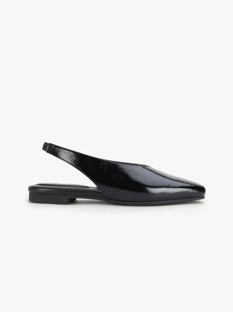 Florentine Flats Shoes Saddleback Flat black