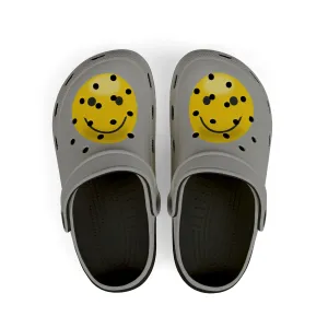 Air Jordan Mid Se Casual Shoes Smiley Face Clogs, Kid's EVA Foam Shoes, Comfortable Summer Footwear, Fun Playtime Shoes