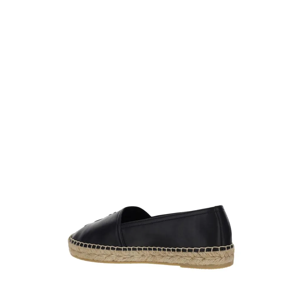 Shoes Good For Flat Feet Saint Laurent Black Lamb Ovis Aries Aries Espadrilles