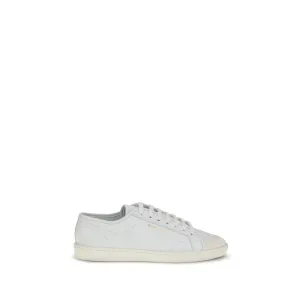 Shoes To Prevent Flat Feet Saint Laurent White Calf Leather Bos Taurus Low Top Sneakers