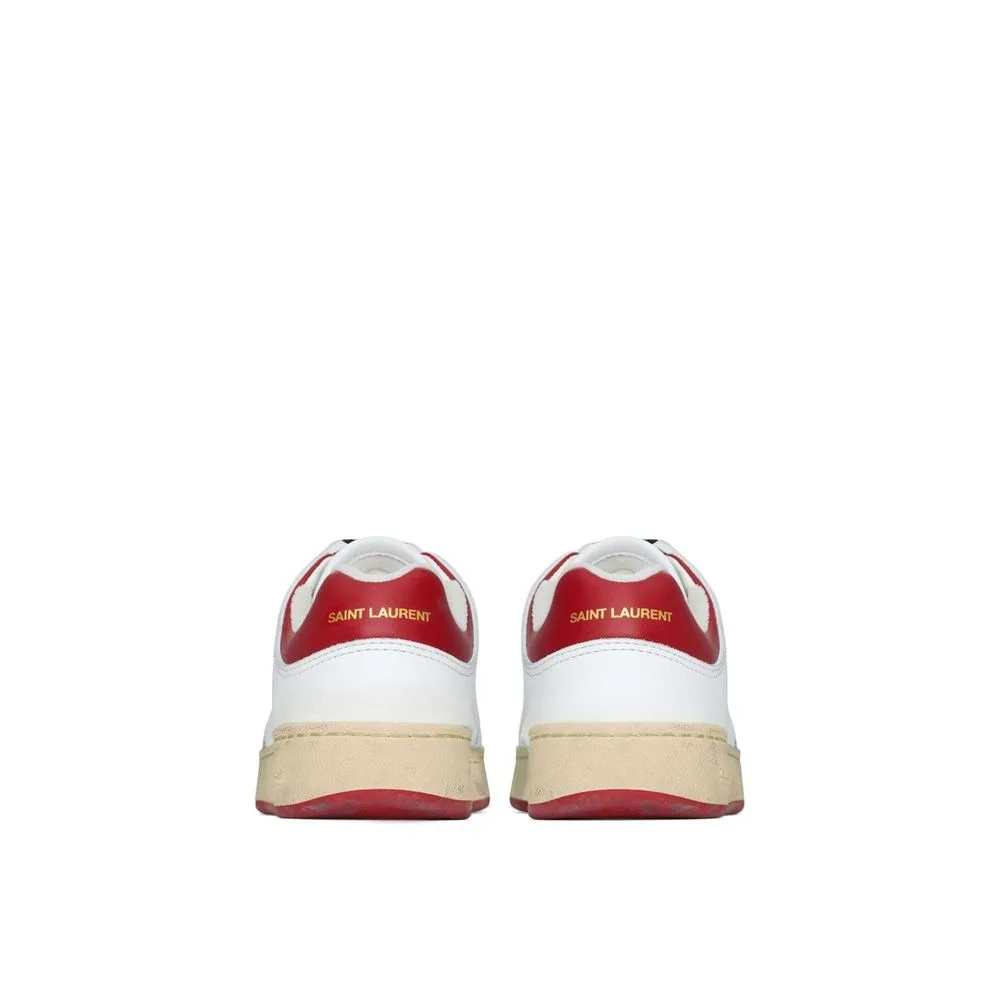 Sneakers For Gym Saint Laurent White Calfskin Low Top Sneakers