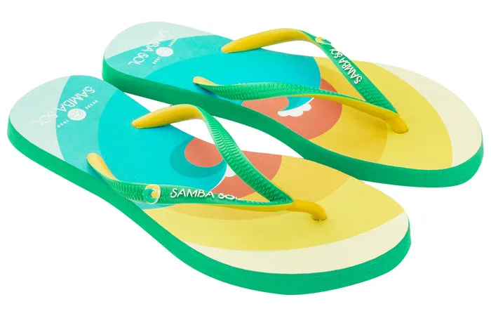 Samba Sol Womens Beach Collection Flip Flops - Surf Softee Flip Flops