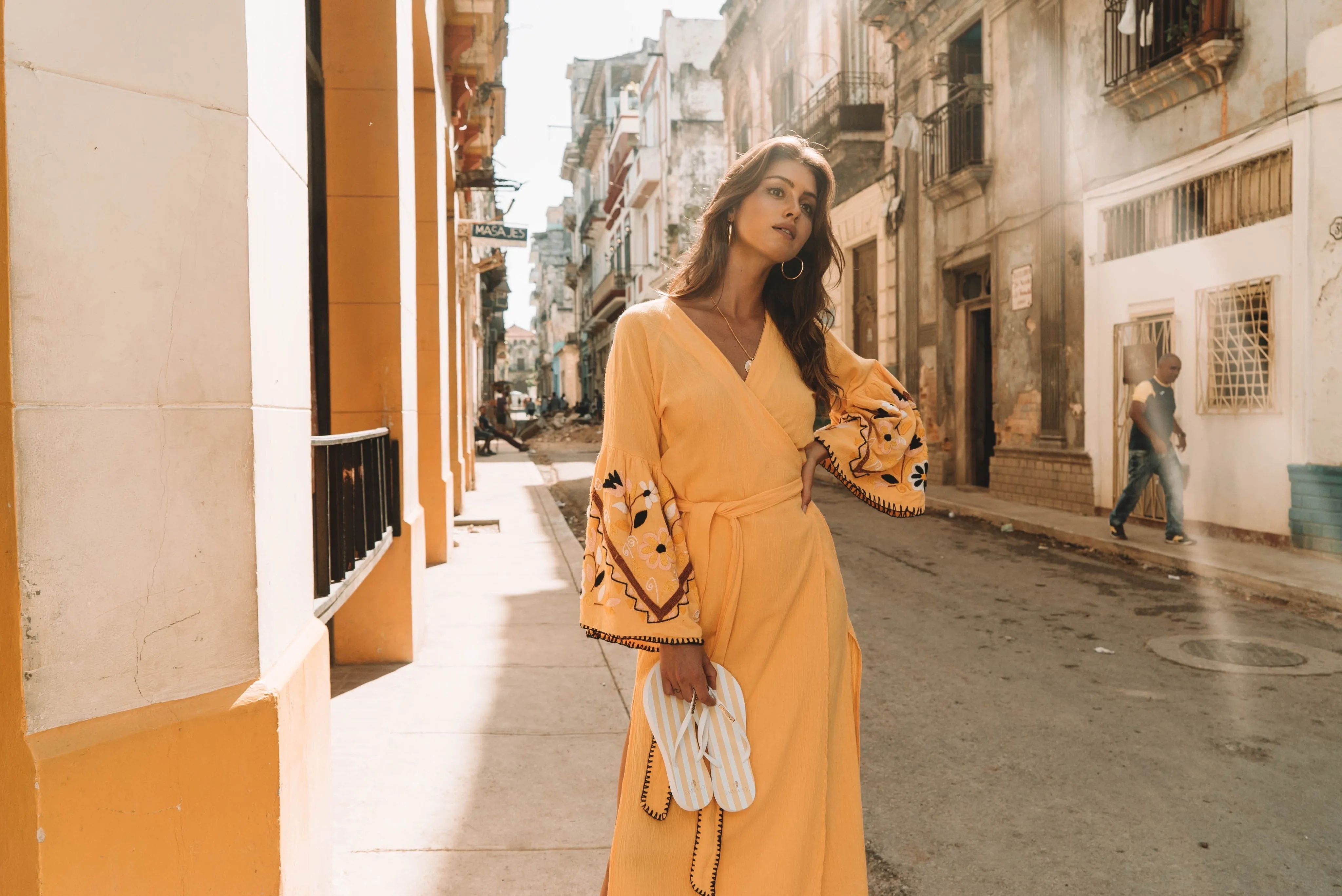 Samba Sol Women's Fashion Collection Flip Flops - Cabana Dual Crocs Comfort Flip Flops