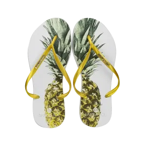 Better In Flip Flops Doormat Samba Sol Womens Fashion Collection Flip Flops - Pineapple Gold Strap