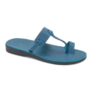 Sandals St Lucia La Toc David - Leather Open Toe Sandal | Blue