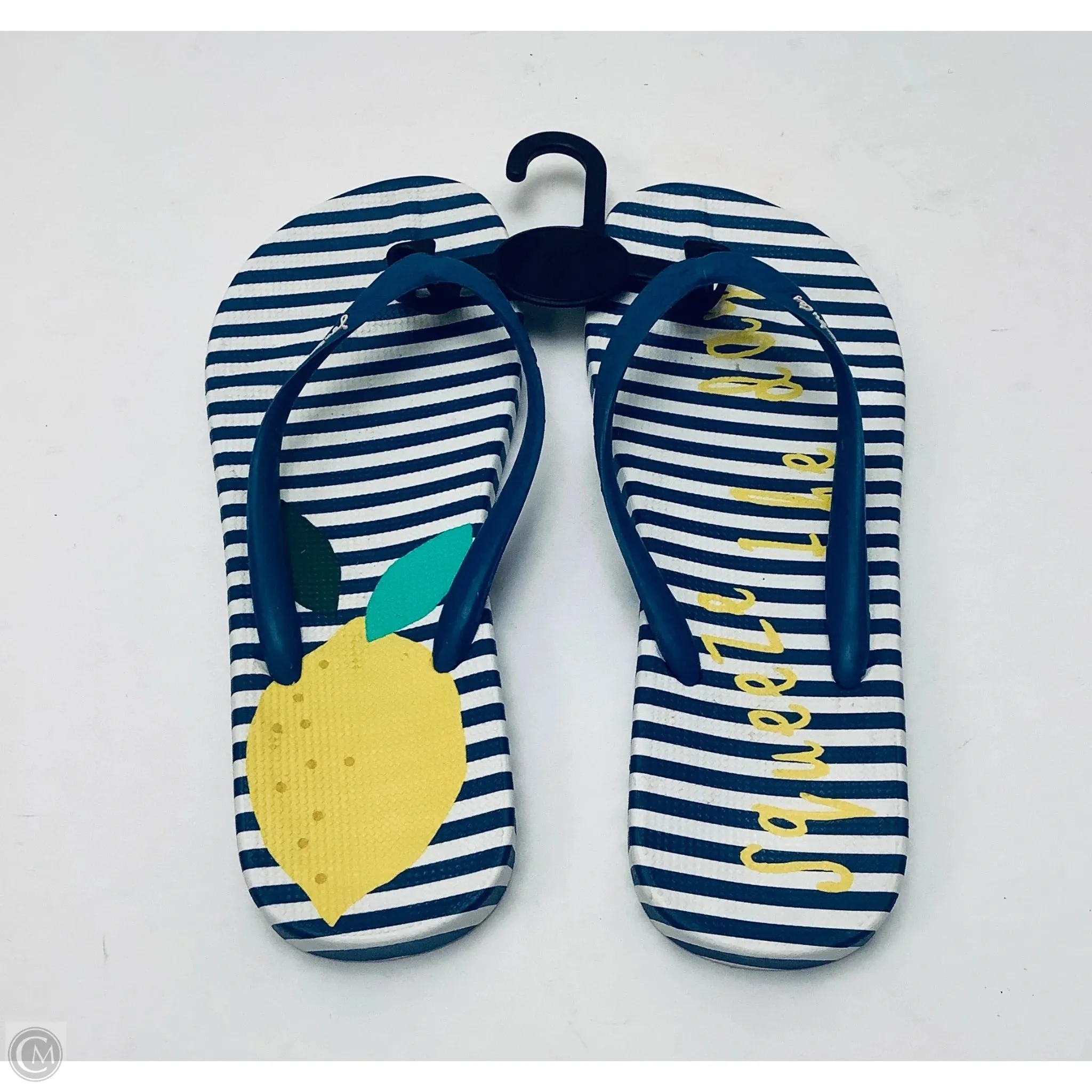 Sandals Flip Flops By Joules In Striped Pattern, Size: 8 Sootheez Flip Flops