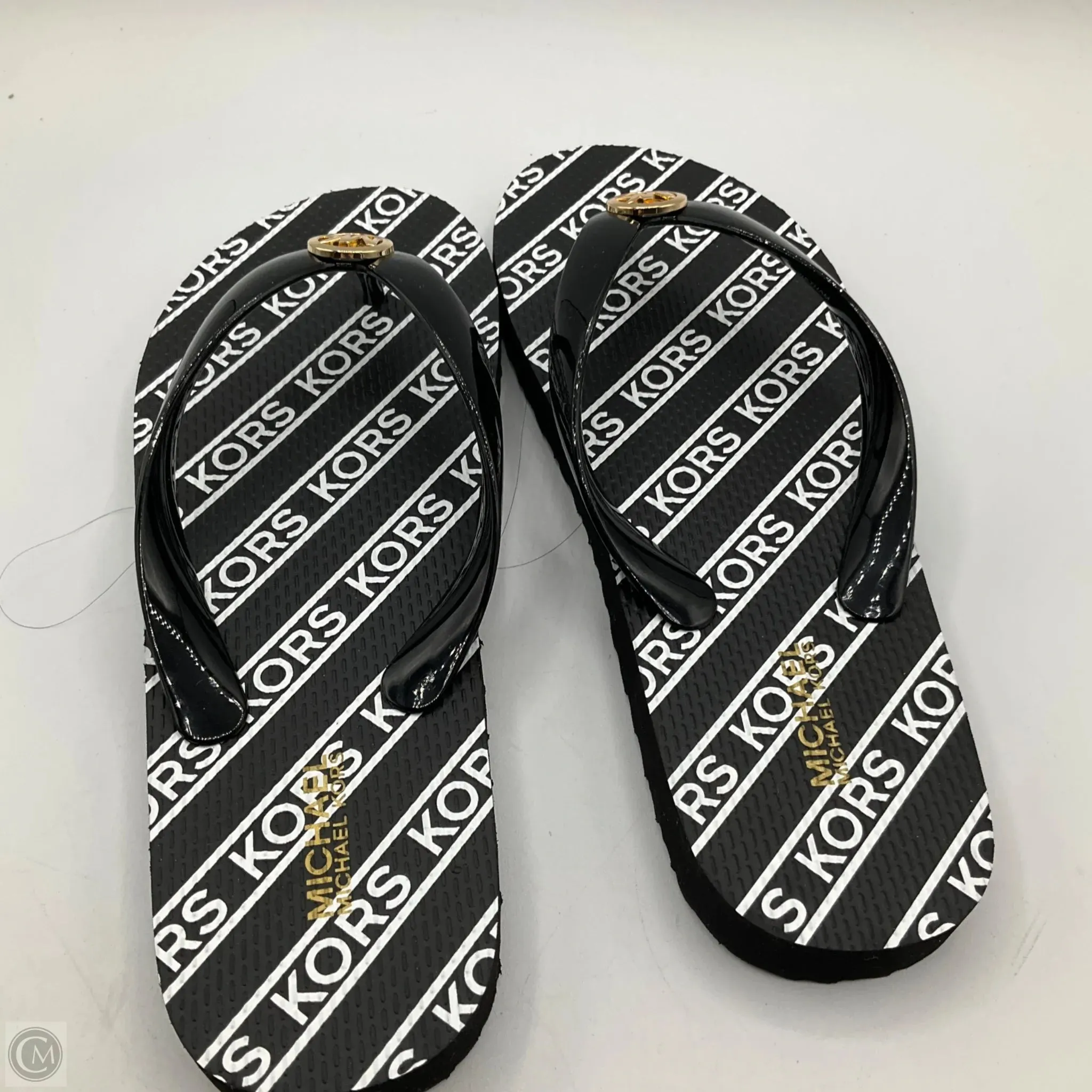 Flip Flops By Animal Sandals Flip Flops By Michael By Michael Kors In Black, Size: 6