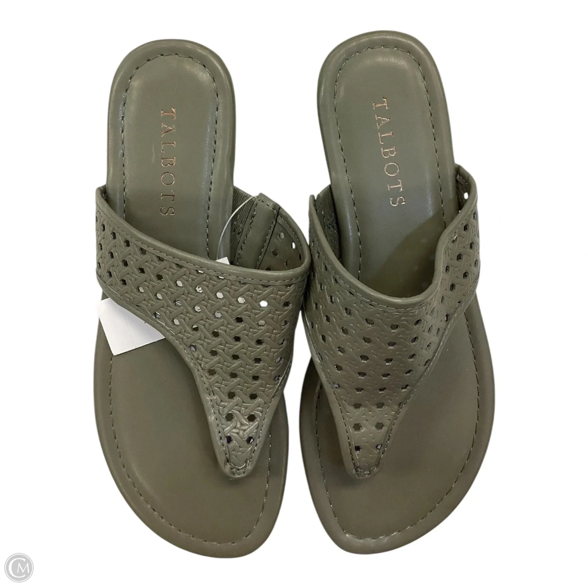 Sandals Flip Flops By Talbots In Green, Size: 5 Feet With Flip Flops