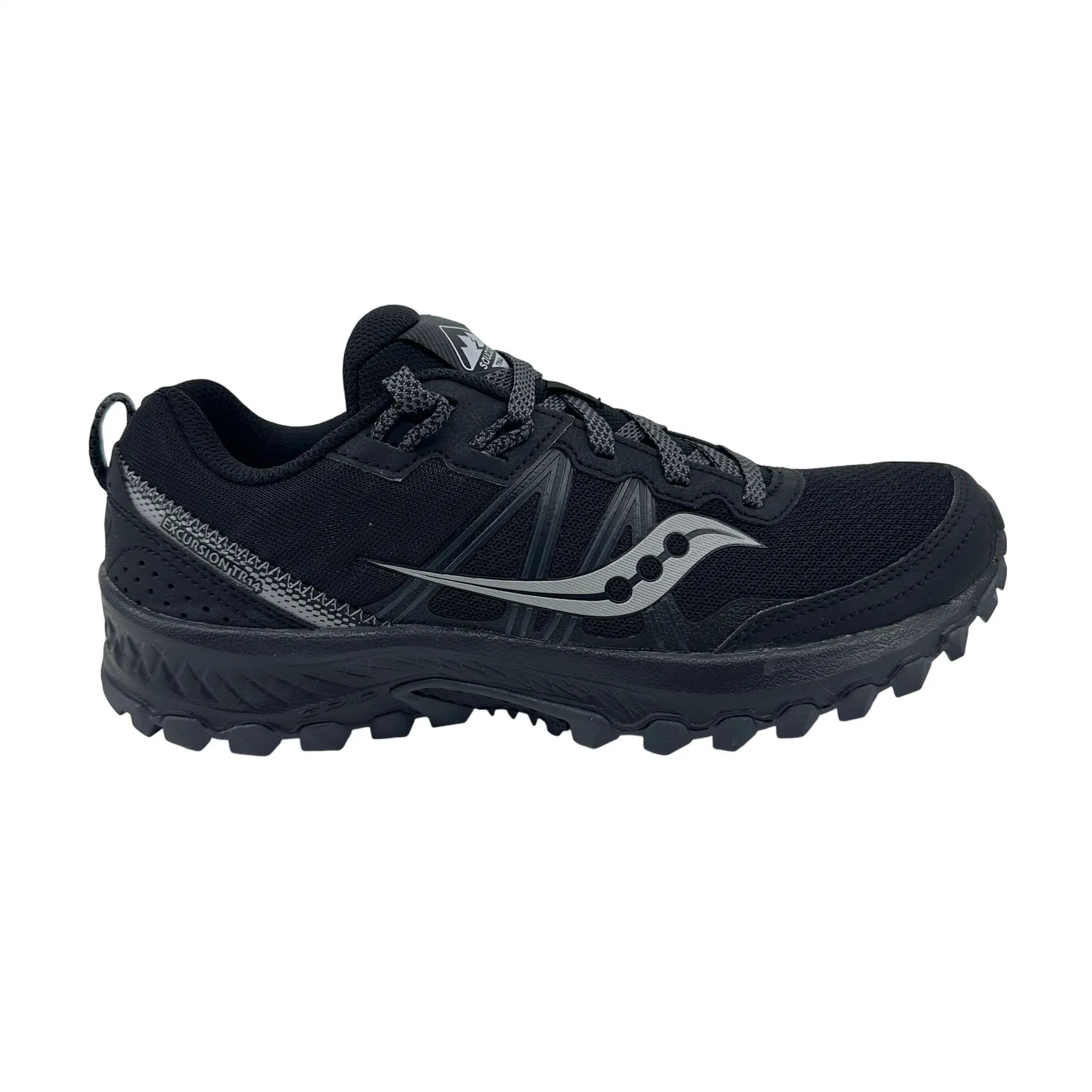 Best Shoe For Running On Road Saucony Excursion TR14 Black Charcoal Womens Athletic Sneaker