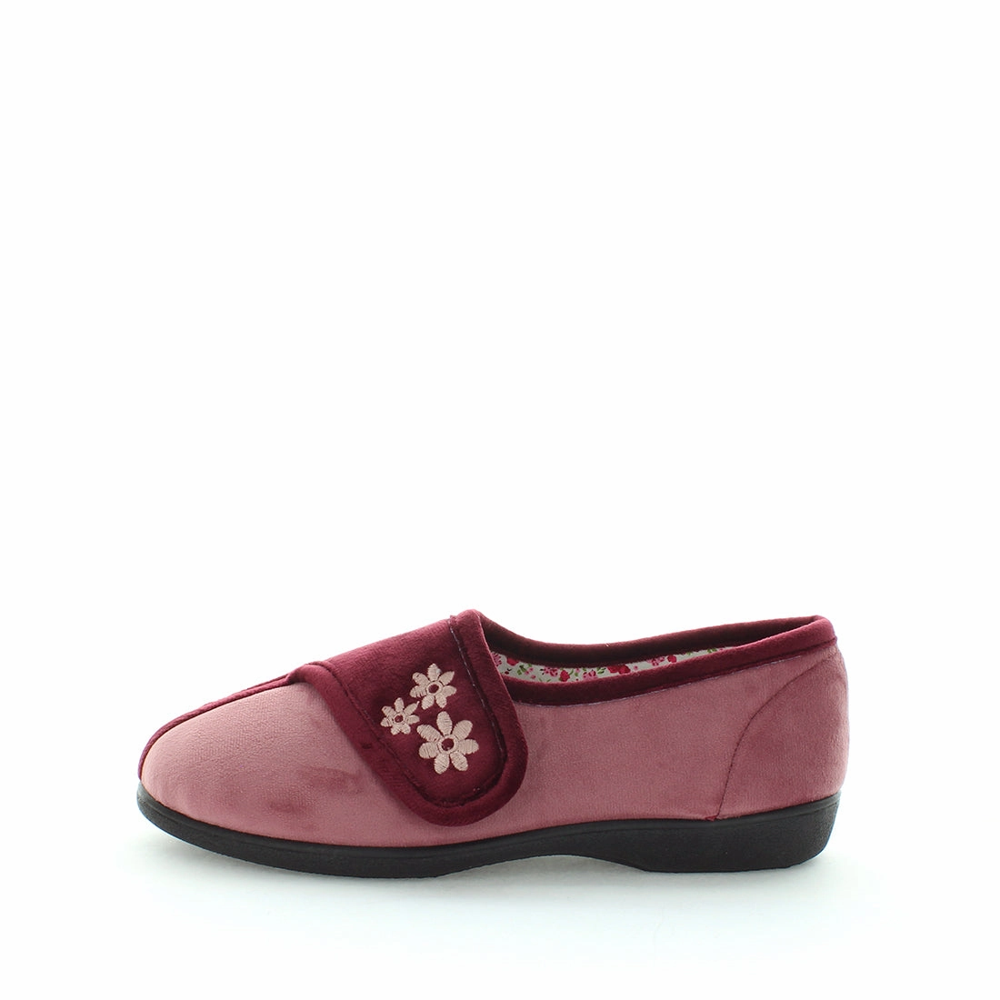 Hibiscus Ballet Slippers Panda Ezalia Women's Slippers - Burgundy Pink