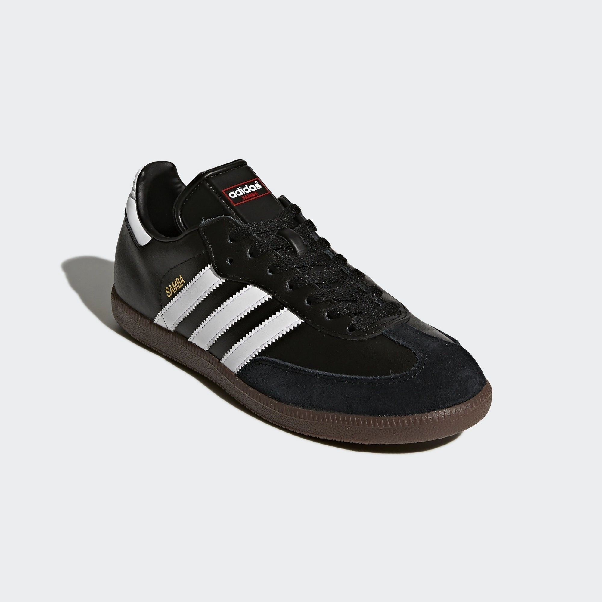 Adidas Spinning Shoes adidas Samba Leather Indoor Shoes Classic - Black/White