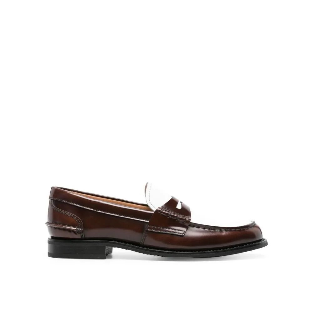 Church's Brown Calfskin Slip-On Loafers Loafers With Socks Outfit