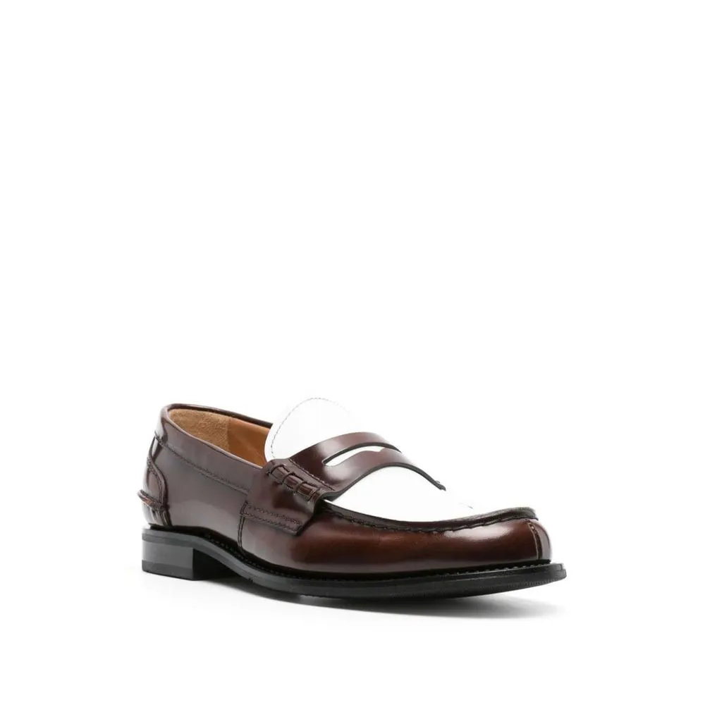 Church's Brown Calfskin Slip-On Loafers Amazon Loafers