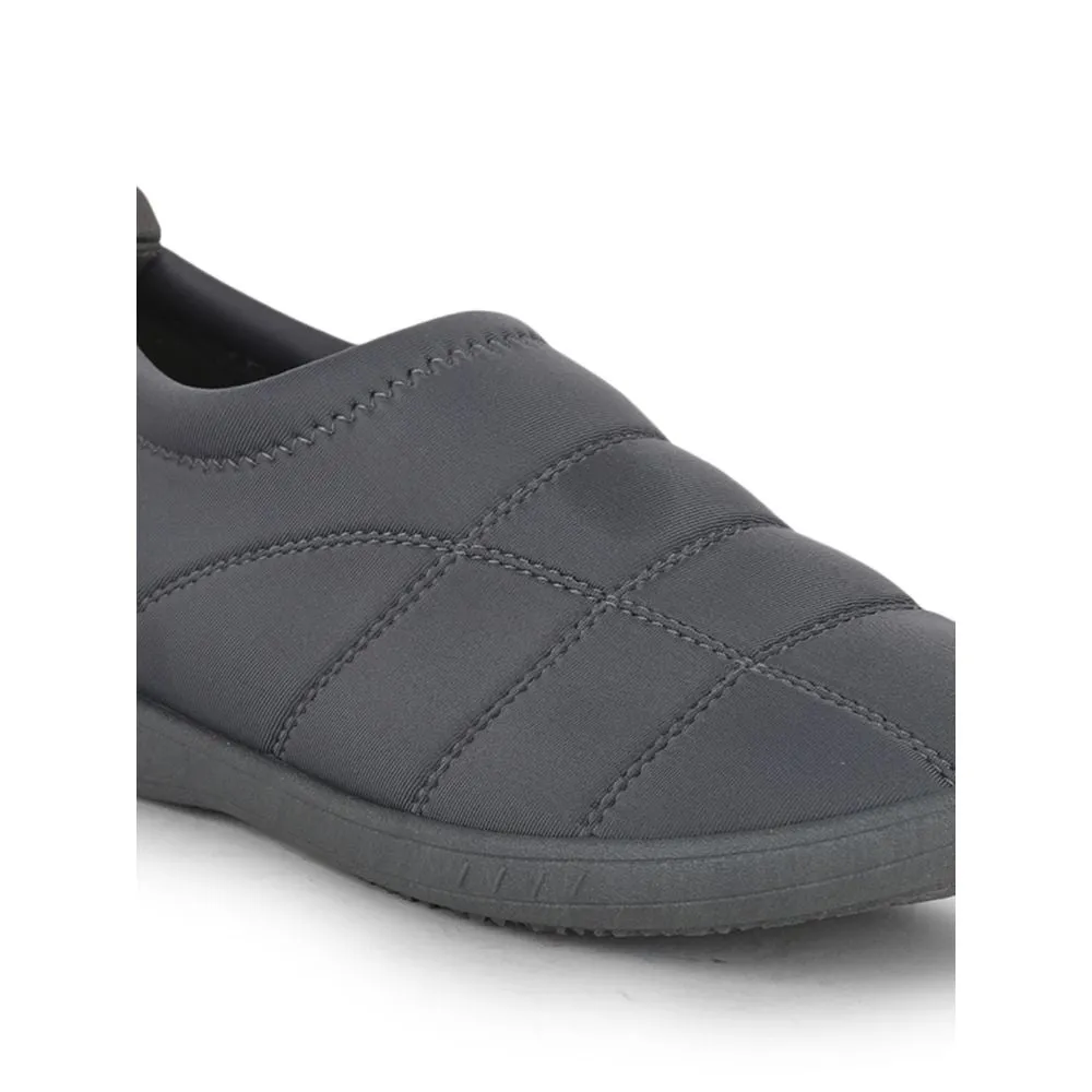 Gliders (Grey) Casual Slip on Shoes For Men HARVEY-901 By Liberty Casual Shoes With White Sole