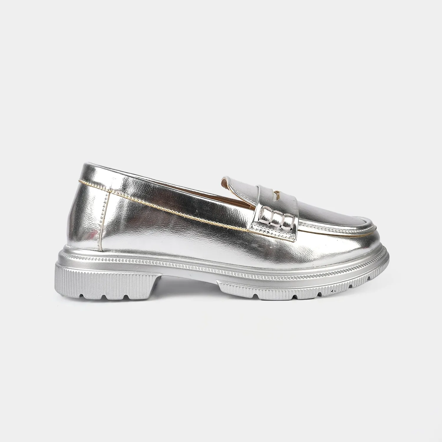 Girls Loafer ZP-070-SILVER Everleigh Loafers
