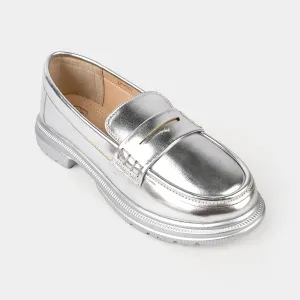 Girls Loafer ZP-070-SILVER Cole Haan Loafers