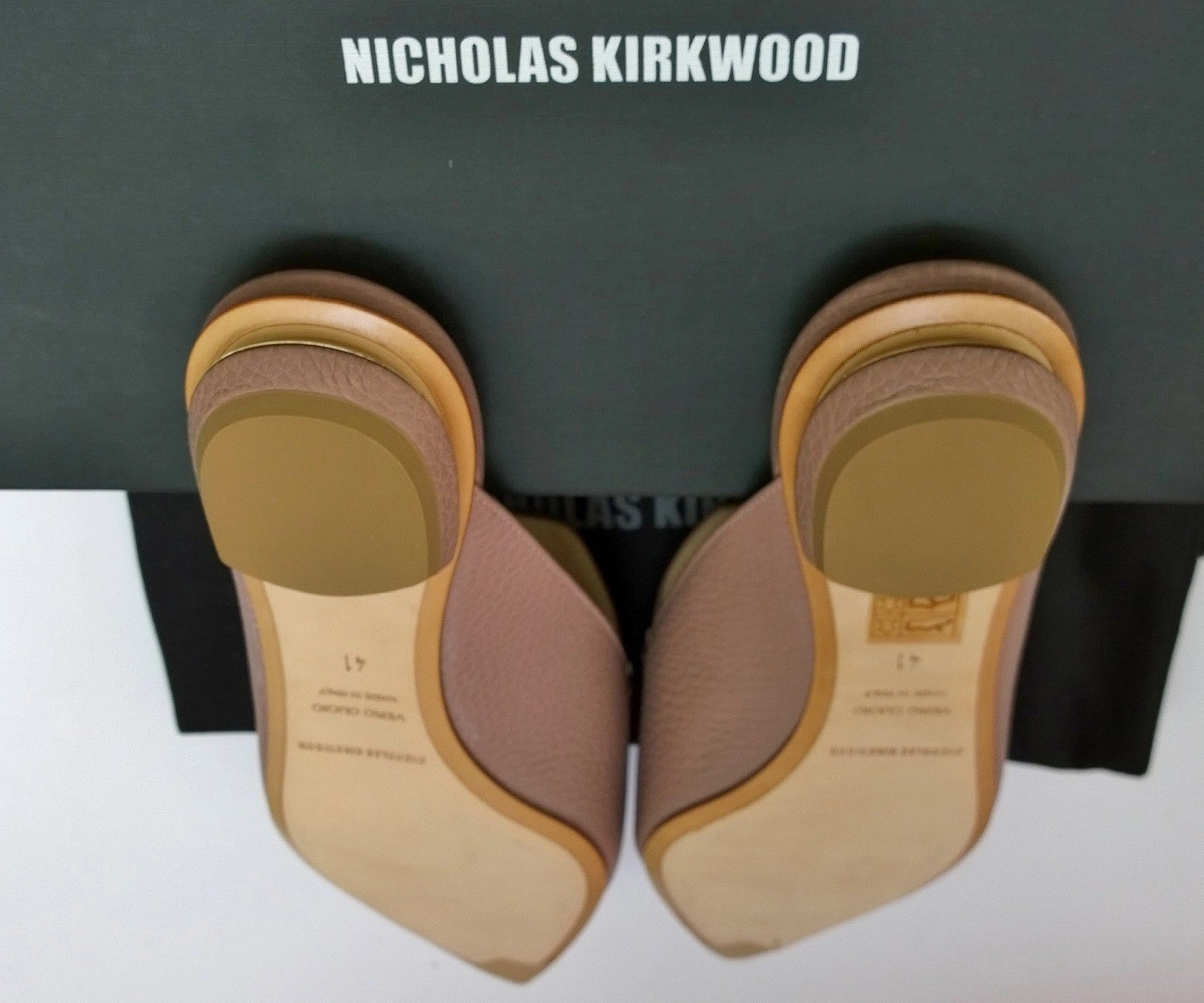 Nicholas Kirkwood Beya Loafers in Lilac Pink Leather Flats Slides Sandy Liang Loafers