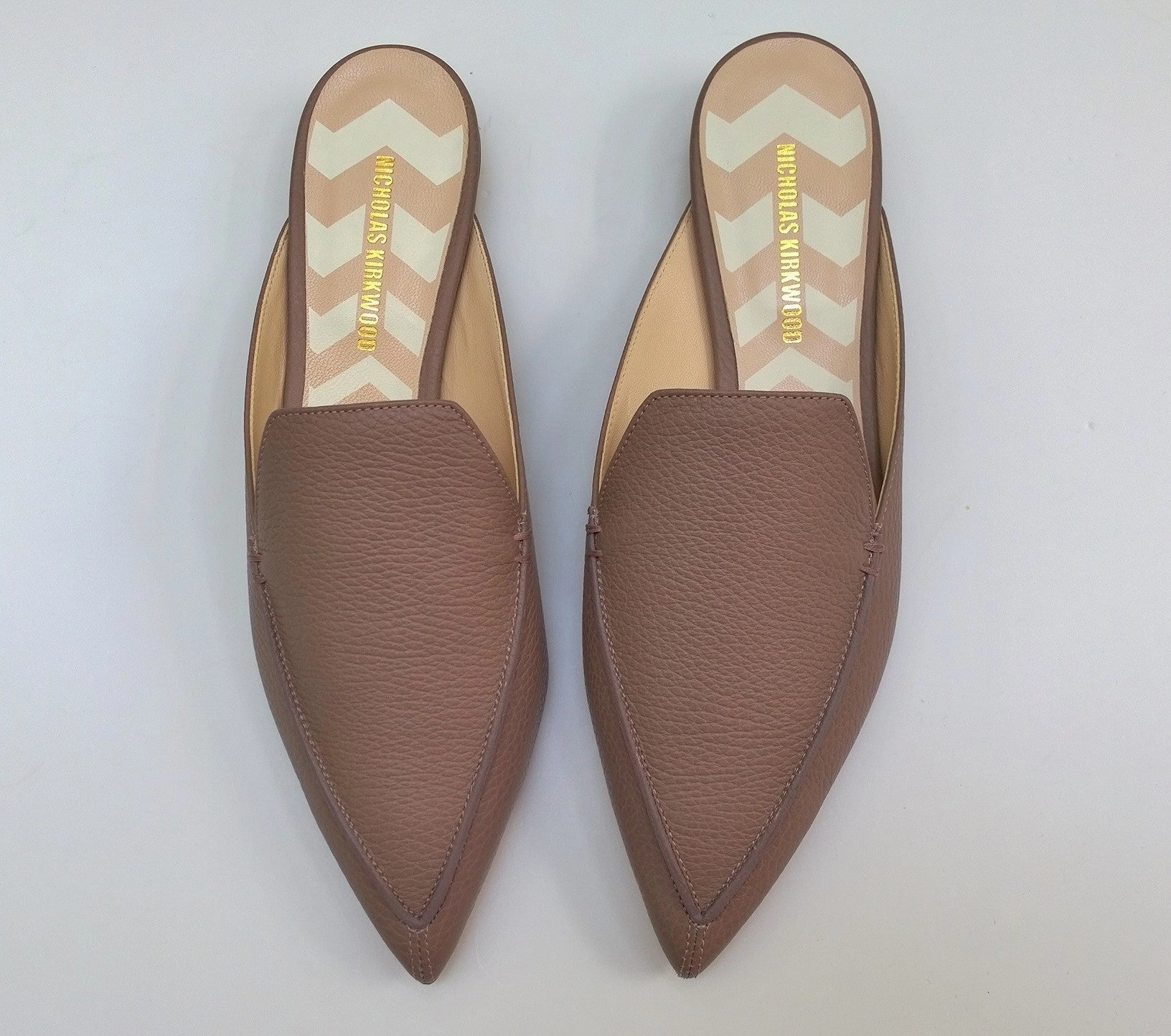 Polo Penny Loafers Nicholas Kirkwood Beya Loafers in Lilac Pink Leather Flats Slides