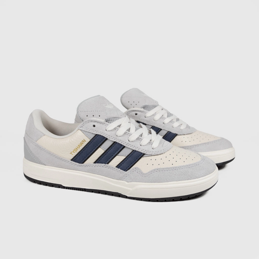 Adidas Skateboarding - Tyshawn II Shoes - Grey Two / Collegiate Navy / Clear White Adidas Court Pickleball Shoes